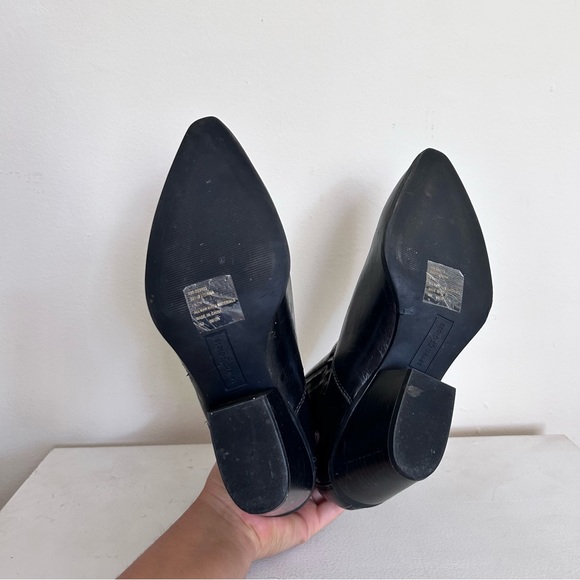 SEVEN DIALS Qiana Black Faux Leather Western Ankle Bootie 8.5 - Picture 6 of 9